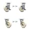 Service Caster 6 Inch Nylon Caster Set with Roller Bearing 4 Swivel Lock 2 Brake SCC-30CS620-NYR-TLB-BSL-2-BSL-2 - alternate 1